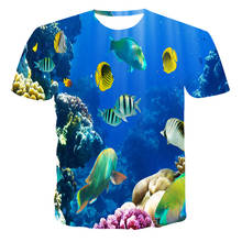 2021 summer new 3D male and female T-shirt creative design printing fishing style streetwear 2024 - buy cheap
