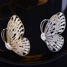 Cute Butterfly Insect Brooch Pin Elegant Cubic Zircon Fashion Jewelry Brooches for Women Wedding Anniversary/Christmas Gifts 2024 - buy cheap