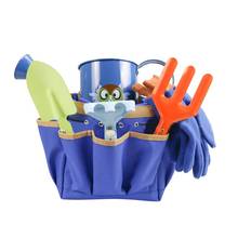 Kids Gardening Tools Set Shovel Harrow Rake Watering Can Tote Bag Children Toy 63HF Dropshipping 2024 - buy cheap