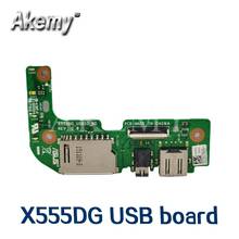 Amazoon  Original For Asus X555 X555DG USB IO AUDIO CARD READER BOARD REV:2.0 With Cable MB 100% Tested Fast Ship 2024 - buy cheap