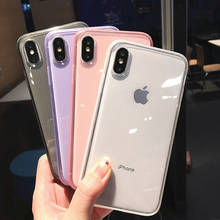 Luxury Slim Shockproof Transparent Silicone Case Cover For iPhone 11 pro X XS XR Max 6 6S 7 8 Plus Soft Fashion Coque Funda 2024 - buy cheap