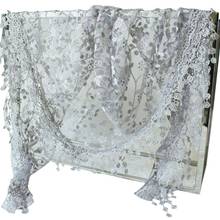 Women Lace Sheer Floral Triangle Veil Church Mantilla Scarf Shawl Wrap Tassel 2024 - buy cheap