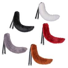 70cm Novelty Fake Faux Fur Animal Bendable Tail Solid Color Foxtail for Adult Kids Furry Wolf Halloween Party Cosplay Fancy 094B 2024 - buy cheap