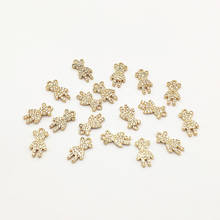 New Arrival! 14x7mm 50pcs Cubic Zirconia Charm for Necklace/Handmade Earring DIY Parts,Jewelry Accessories Findings 2024 - buy cheap