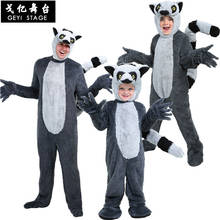 Disfraz de COS Lemur para Halloween, bonito disfraz para padres e hijos de ratón gigante del Norte, para Halloween 2024 - compra barato