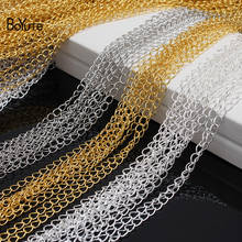 BoYuTe-cadena larga de latón de 3x5MM, materiales de fabricación de joyas hechas a mano, Diy, 90-95 metros/lote 2024 - compra barato