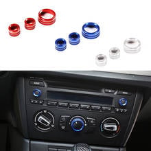 JEAZEA 3pcs ABS Air Condition Knob Audio Volume Control Button Circle Decoration Trim Ring Cover fit for BMW X1 2013 2014 2015 2024 - buy cheap