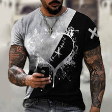 2021 Summer Oversized New Love 3d Printed Men's Short Sleeve T-shirt, Men's T-shirt, Men's Sports T-shirt 2024 - купить недорого