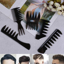 Escova de cabelo, pente preto de uso caseiro para cortar cabelo, pente grande para cabelo 2024 - compre barato