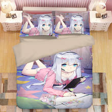 Izumi sagiri 3d anime impressão conjunto de cama duvet covers fronhas um pedaço consolador conjuntos roupas roupa cama 06 2024 - compre barato