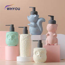 Newyenew-dispensadores de jabón líquido de cerámica Catoon, botellas de emulsión, Set de accesorios de baño de látex, regalo de boda 2024 - compra barato