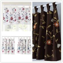 Beautifully embroidered curtains sling small curtain. Cabinet decoration short curtain, Japanese and Korean style curtain coffee 2024 - buy cheap