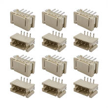 Conector macho smd 50/100 peças ph2.0 passo 2.0mm 4 pinos vertical conectores para jst ph 2.0 4 p cabo fêmea diy 2024 - compre barato