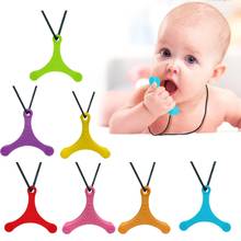 Baby Teether Silicone Sensory Chew Toy Necklace for Autistic/Anxiety Aid Safe Toy Chewy Autism Toys 2024 - buy cheap
