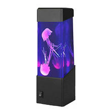 LED Jellyfish Lava Lamp Color Changing LED Bedroom Night Light Simulation Jellyfish Aquarium Tank Light 2024 - buy cheap