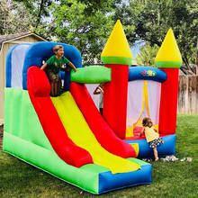 Castillo inflable Moonwalk para niños, trampolín inflable para descansar en casa, patio 2024 - compra barato