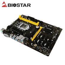 Для BIOSTAR TB250-BTC PRO Материнская плата LGA 1151 DDR4 Mining 12PCIE поддержка 12 видеокарт BTC ETH ZEC Mining TB250 BTC USB 3,0 2024 - купить недорого