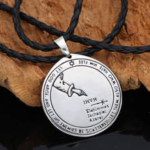 Talisman Pentacle of Solomon Seal Wiccan Pagan Hermetic Enochian Kabbalah Pendant necklace -Stainless steel 2024 - buy cheap