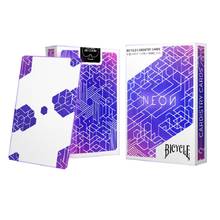 Bicycle Neon Playing Cards Purple Deck USPCC Cardistry Cards Poker Size Magic Tricks Props for Magician 2024 - buy cheap