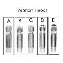Piezas de impresora 3D, rotura de calor, garganta M6 M6 para filamento de 1,75mm/3,0mm, de acero inoxidable, para impresora 3D V6 y 3D v5, 1 ud. 2024 - compra barato
