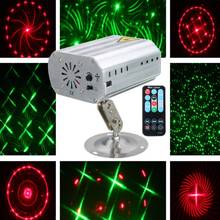 Christmas DJ Disco Light Voice Control Light Music LED Par Laser Projector Stage Effect Club Dancing Party Lights Lighting 2024 - buy cheap