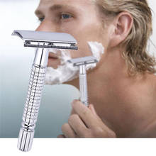 Safety Double Edge Razor for Men Barber Straight Razor Shaving Knives Men's Shaving Face Razor Blades Shaving Machine Gifts 2024 - buy cheap