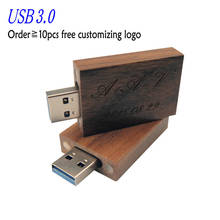 Unidad Flash USB de madera de nogal, pendrive especial de 8GB, 16GB, 32GB y 64GB, regalo de fotografía (más de 10 Uds. De logotipo gratis) 2024 - compra barato
