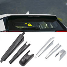 3pcs ABS Chrome Rear Back Window Windshield Rain Wiper Blade Cover Trim For Toyota RAV4 RAV 4 2019 2020 Accessories 2024 - buy cheap