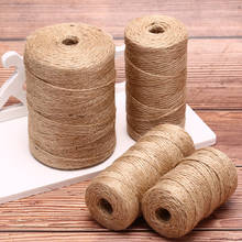 50m/80m/100m/300m Party Wedding Gift Wrapping Cords Thread Natural Twine Burlap String Hemp Rope DIY Scrapbooking Craft Decor 2024 - buy cheap