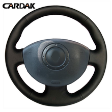 CARDAK Smooth Artificial Leather Car Steering Wheel Cover for Renault Megane 2 2003-2008 Kangoo 2008 Scenic 2 2003-2009 2024 - buy cheap