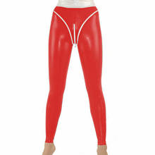 100% Latex Rubber Pants Sexy Red Tight Hip High Waist Pants Trousers Size S-XXL 2024 - buy cheap