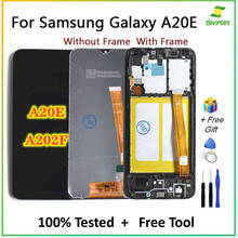 Super amoled tela lcd para samsung galaxy a20e a202 SM-A202F a202ds a202f/ds lcd assembléia display lcd de toque digitador para a202 2024 - compre barato