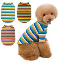 Pet Costume Dog Winter Warm Knitting Coat Puppy Clothes Shirts Small Medium Dogs Fashionable Striped Sweater 2024 - buy cheap