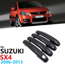 Накладки на дверные ручки из углеродного волокна для Suzuki SX4 Fiat Sedici Maruti 2006 ~ 2013 2024 - купить недорого