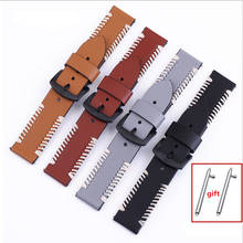 Wholesale 10pcs/lot genuine cow leather Watch band watch strap 20mm 22mm 24mm 26mm for GearS3 moto360 watch bands-20061201 2024 - buy cheap