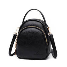 Bolso de hombro de cuero con tres cremalleras de gran capacidad para mujer, bolsa de hombro oblicuo, novedad de 2019 2024 - compra barato