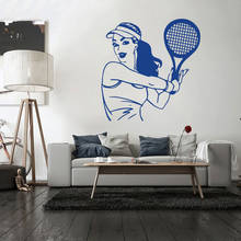 Tennis Sign Wall Stickers Decorative Decals For GYM Living Room Vinyl Mural Sticker Kids Room Wall Decal Wallpaper CX150 2024 - buy cheap