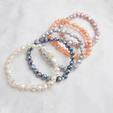 Pulsera de perlas elásticas de alta calidad para mujer, brazalete de la Amistad Popular hecho a mano, opción de varios colores 2024 - compra barato