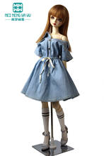 Doll clothes for 58--60CM 1/3 SD DD BJD doll accessoreis Toys Ball Jointed Doll Fashion denim dress stockings shoes 2024 - buy cheap