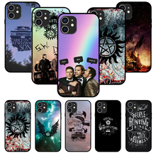 For iPhone  11 12  8 Plus Mini Pro X XR XS Max 4 5 7 6 6S 8 SE Phone Case Black Cover Funda Silicone Supernatural Dean And Sam 2024 - buy cheap