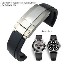 20mm High Quality Fluorine rubber Watch Strap for Role Daytona GMT Submariner GMT OYSTERFLEX black Bracelet Waterproof Watchband 2024 - buy cheap