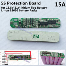 Placa PCB de protección BMS 5S 15A para paquetes de baterías de iones de litio 18,5 de 18650 V, protección de sobrecarga/sobredescarga 2024 - compra barato