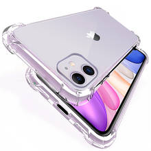 Para o iphone 12 pro max caso de luxo transparente silicone capa traseira para apple iphone 11 i telefone 12 mini escudo iphone12 à prova de choque 2024 - compre barato