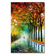 Hand Painted Palette Knife Tree Picture Handmade Modern Art Abstract Landscape Oil Painting on Canvas For Living Room Home Decor 2024 - buy cheap