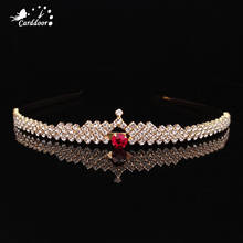 Carddoor-diademas de boda con diamantes de imitación para mujer, accesorios para el cabello, joyería para el cabello 2024 - compra barato