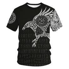 2020 New summer Fashion Viking tattoo t shirt men shirt Viking Odin 3D Printed Funny t-shirt Harajuku Casual streetwear  tee top 2024 - buy cheap