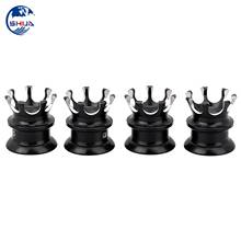4Pcs Black Aluminum Engine Topper Cover Motorcycle Spark Plug Crown Screw Nut Head Bolt Cap For Harley Softail Dyna Sportster 2024 - buy cheap