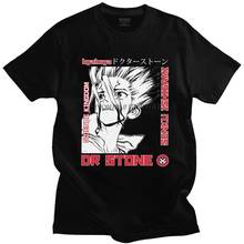 Cool Japanese Anime Manga Dr Stone T Shirt Men Short Sleeved Soft Cotton T-shirt Graphic Senku Ishigami Tees Streetwear Tshirts 2024 - buy cheap