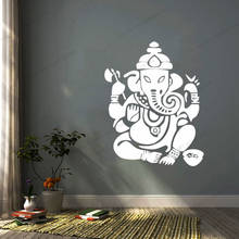 Pegatinas de pared de Buda para decoración del hogar, calcomanía de vinilo extraíble con diseño de Buda, elefante indio, budista, el Señor Ganesha, Yoga, éxito, CX629 2024 - compra barato