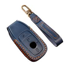 Handmade Leather Car Key Case Cover for Mercedes-Benz CLA180 CLS350 GLB GLA GLE GLC GLK GLS ML250 R320 S400 E-Class C260L E260 2024 - buy cheap